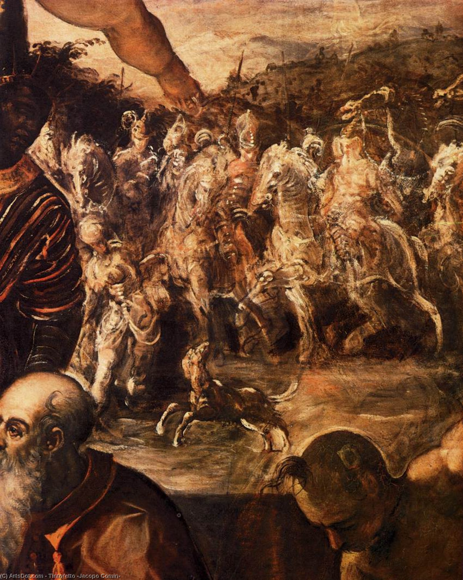 El Veneración De Los Magos (detalle) — Jacopo Tintoretto