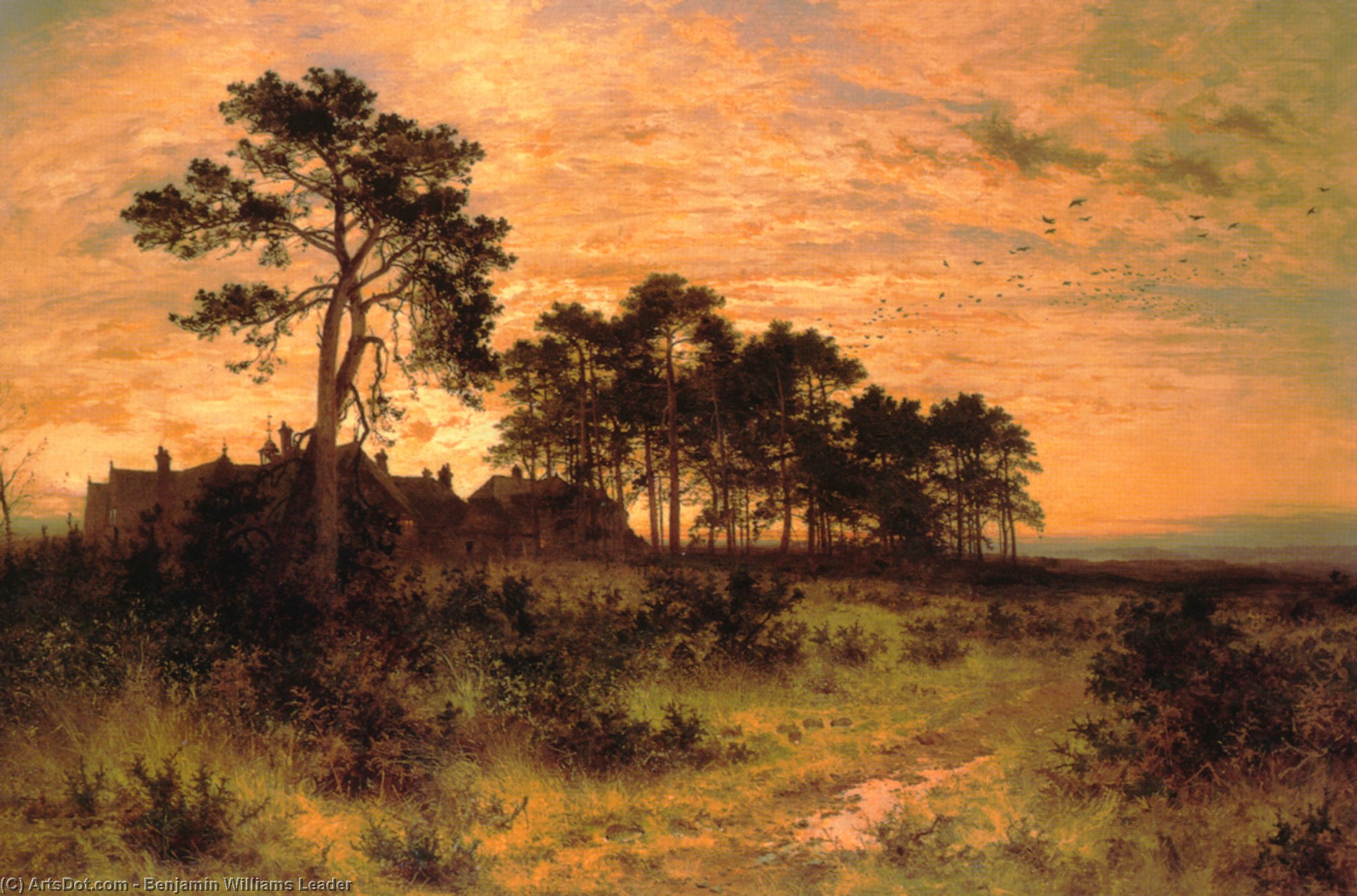 The Silent Evening Hour — Benjamin Williams Leader