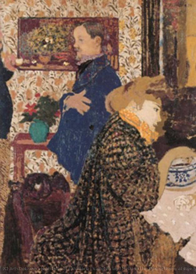 Valloton And Misia In The Dining Room At Rue Saint-florentin — Jean-édouard Vuillard