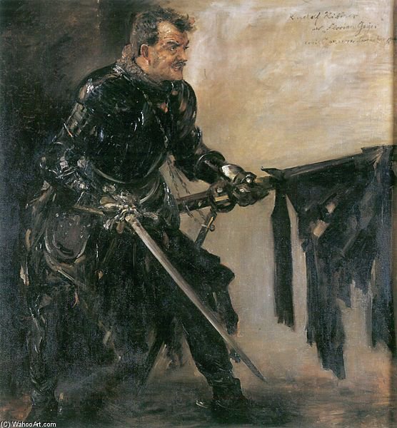 Porträt Des Rudolf Rittner Als - Florian Geyer — Lovis Corinth