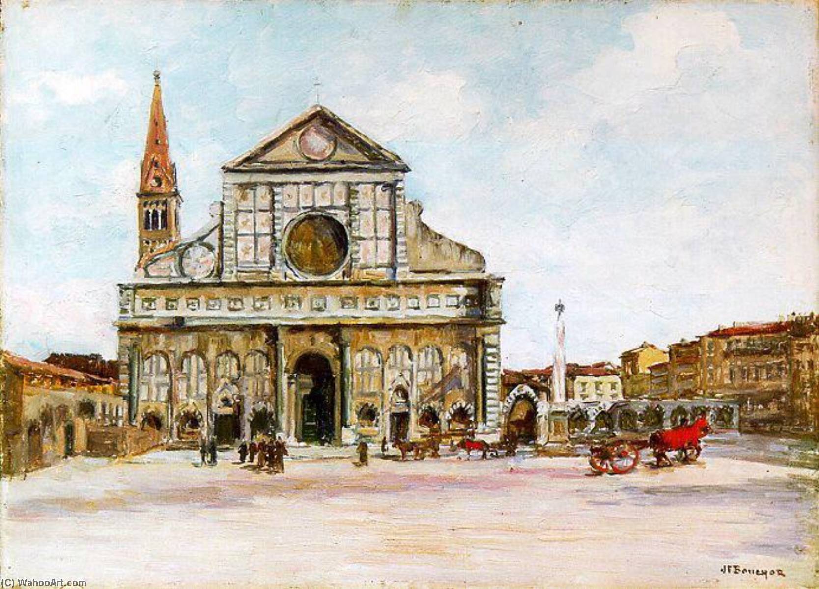 Santa Maria Novella À Florence (titre Inscrit) — Joseph-félix Bouchor
