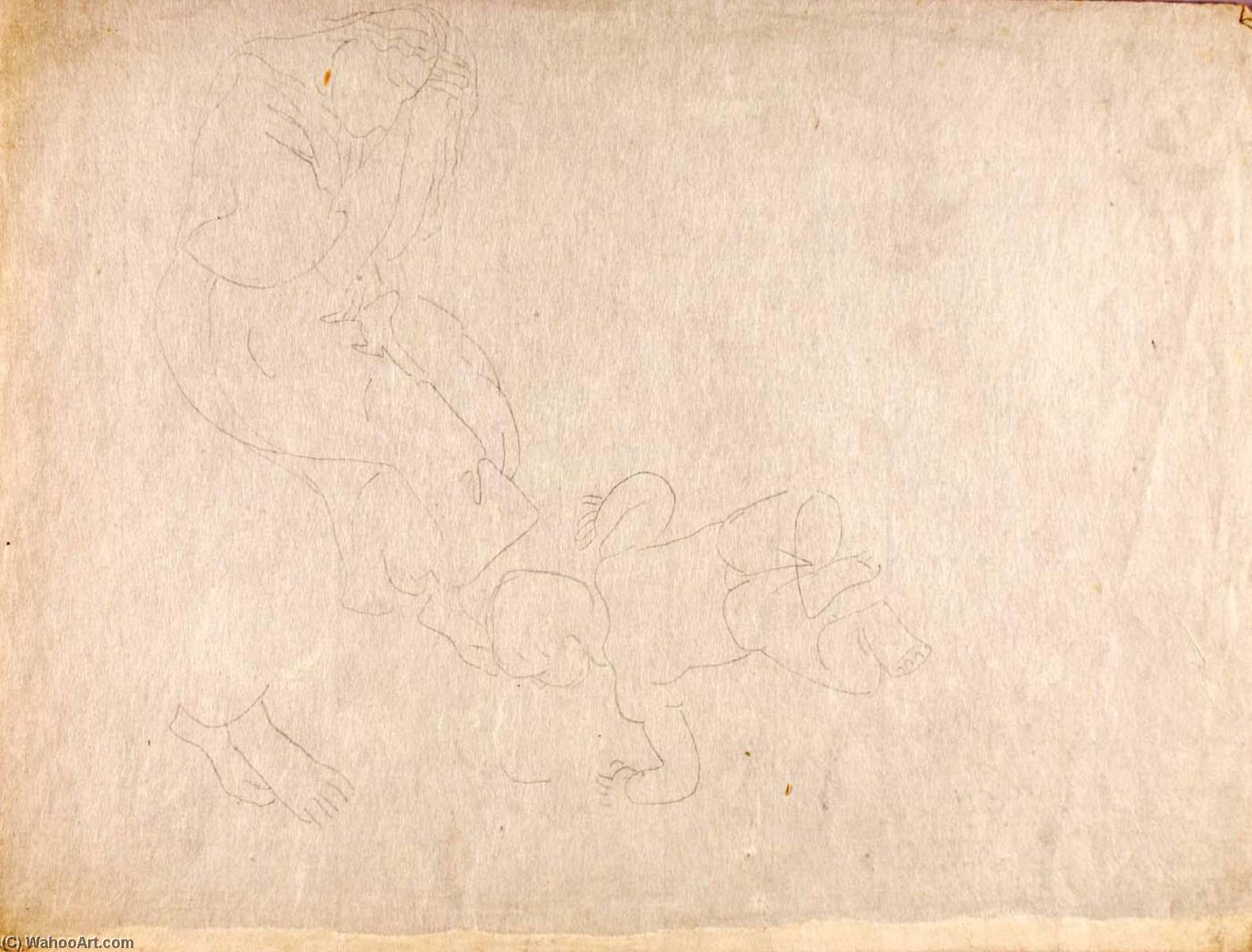 (sketch Of Woman And Baby) — Marguerite Zorach