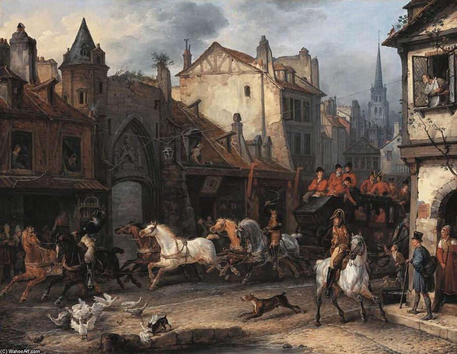 Return From The Hunt — Antoine Charles Horace Vernet Aka Carle Vernet