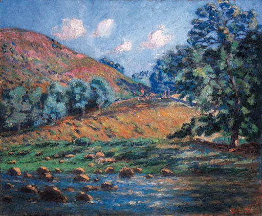 Paysage De La Creuse; La Creuse À Genetin — Ferdinand Guillaumin