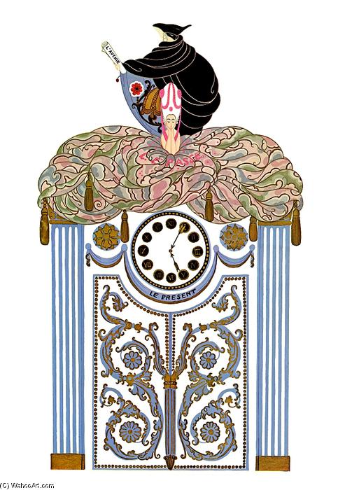 The Clock, Awakening The Past — Erté