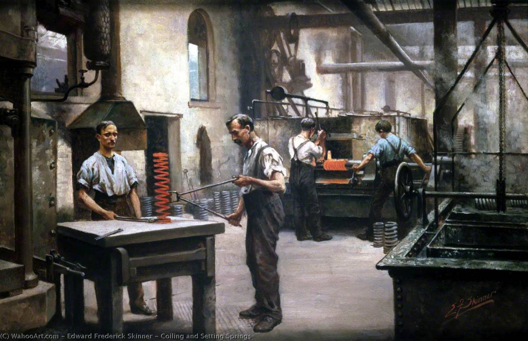 Coiling And Setting Springs — Edward Frederick Skinner