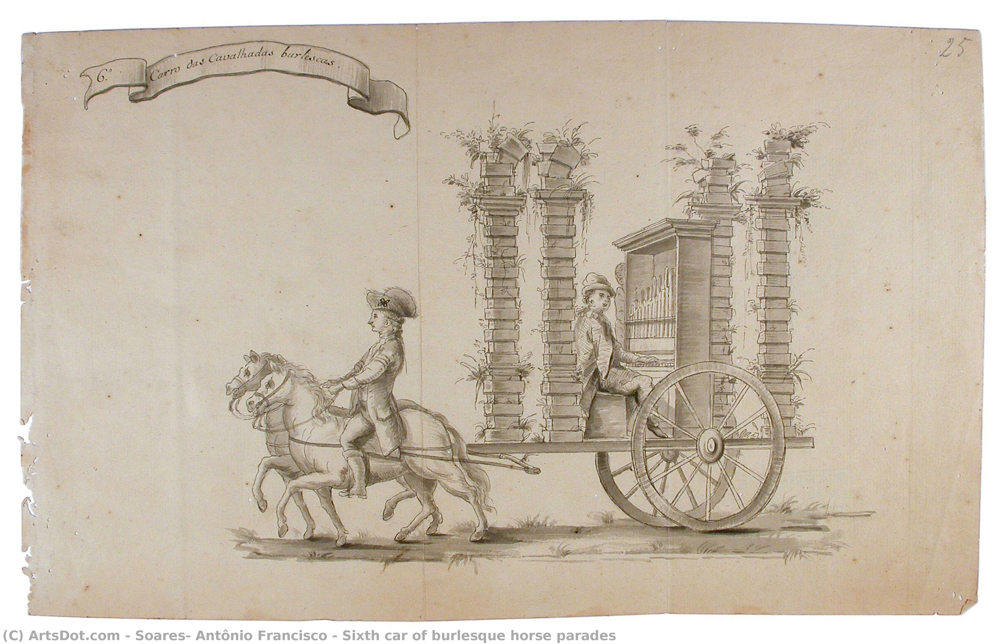 Sixth Car Of Burlesque Horse Parades — Soares, Antônio Francisco