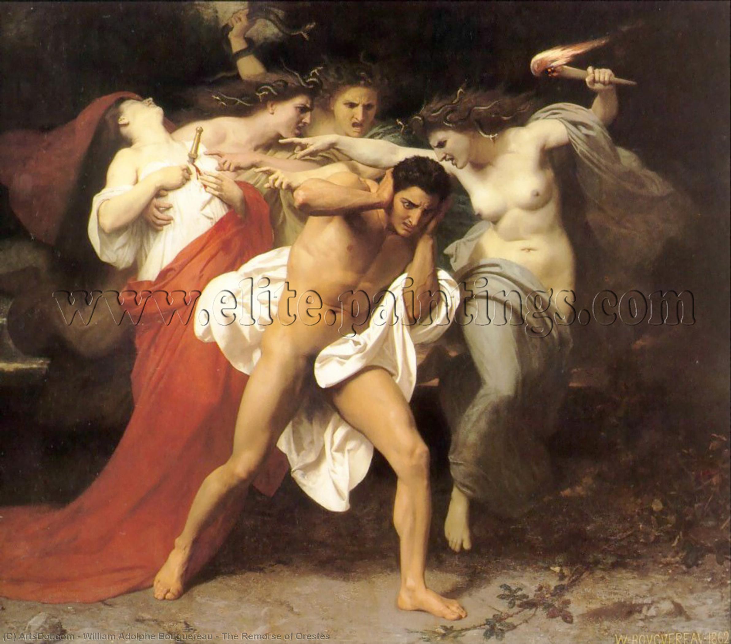 The Remorse Of Orestes — William-adolphe Bouguereau