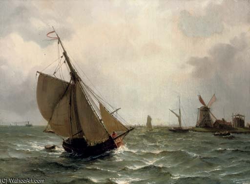 Sailing On A River Estuary — ニコラス・リーゲン