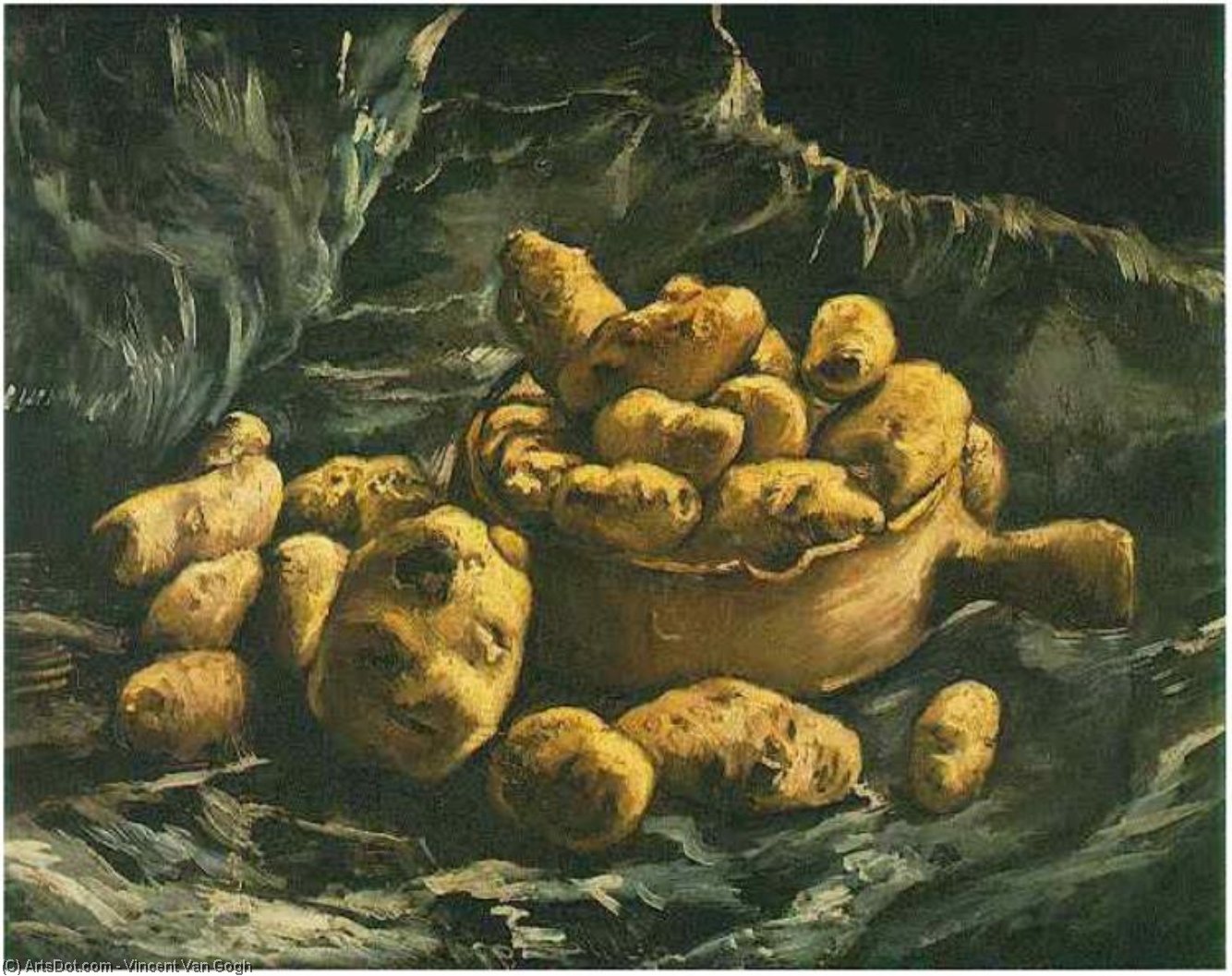 Still Life With An Earthern Bowl And Potatoes — Vincent Willem Van Gogh