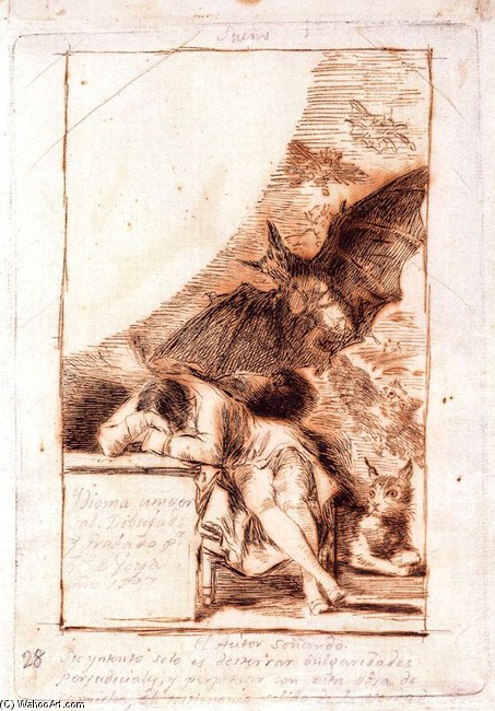 El Sueño De La Razón Produce Monstruos — Francisco José De Goya Y Lucientes