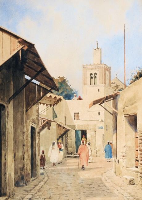 Detail Of A Street In Tunis — Jenő Koszkol