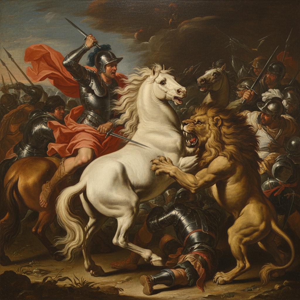 The Sovereign Struggle: A Baroque Allegory Of Valor — Marc Duvallier