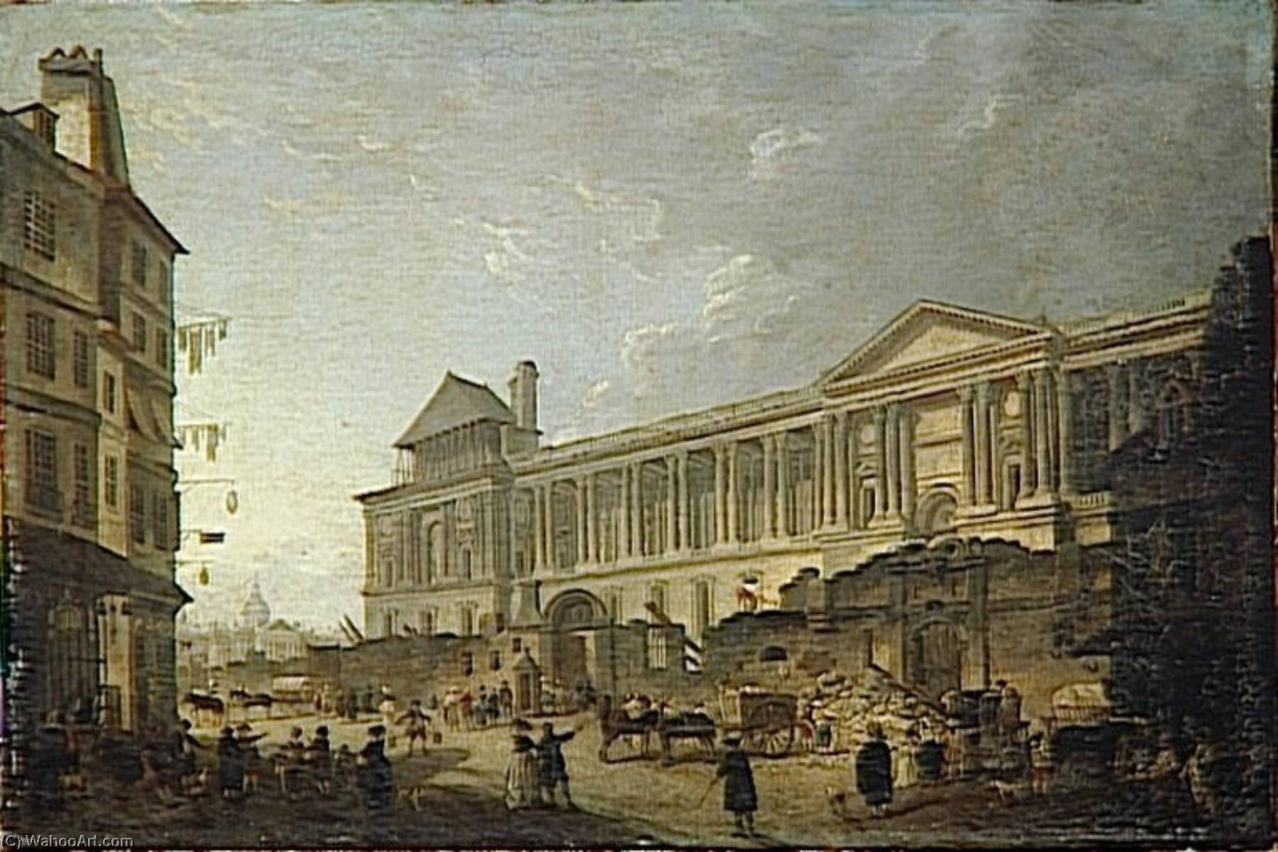 Vue De La Colonnade Du Louvre — Pierre Antoine De Machy
