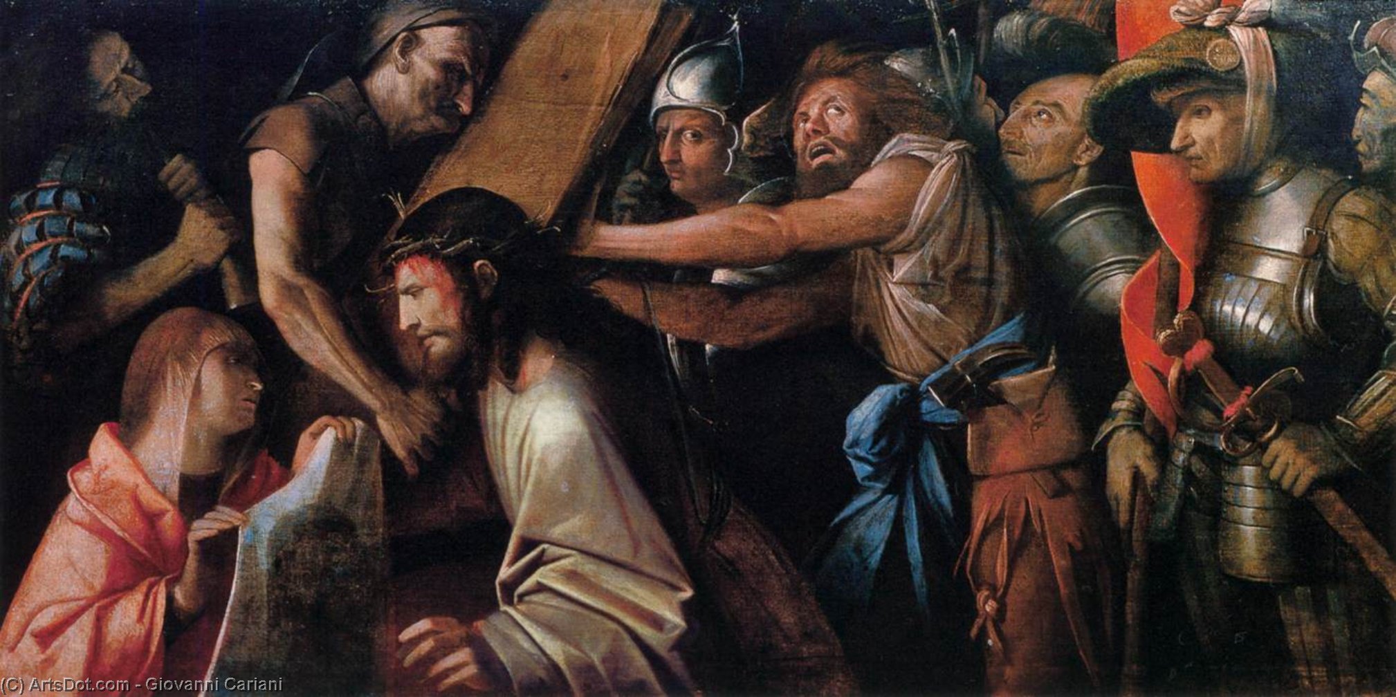 Road To Calvary With Veronica's Veil — Giovanni Cariani