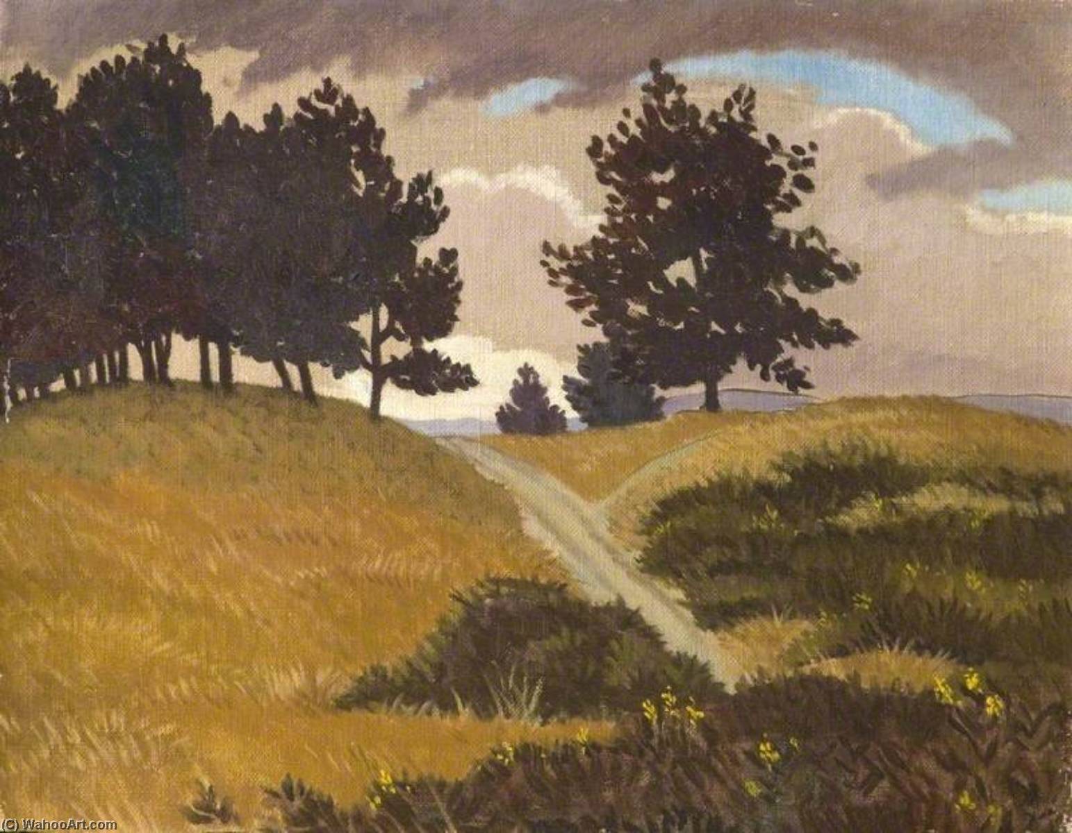 Trees In A Landscape (verso) — Bertha Ridley Bell
