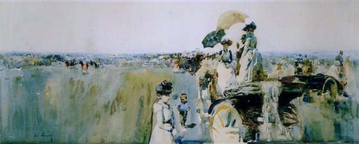 Damas En El Carruaje — José Navarro Llorens