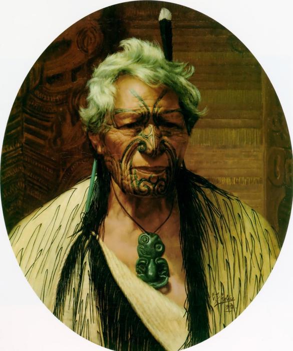 A Noble Northern Chief, Atama Paparangi — Charles Frederick Goldie