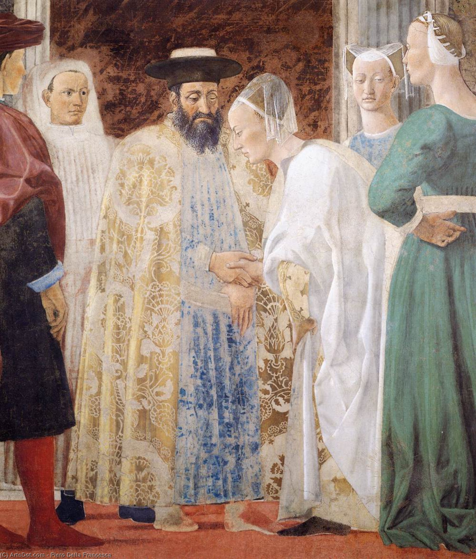 2b. Meeting Between The Queen Of Sheba And King Solomon — Piero Della Francesca