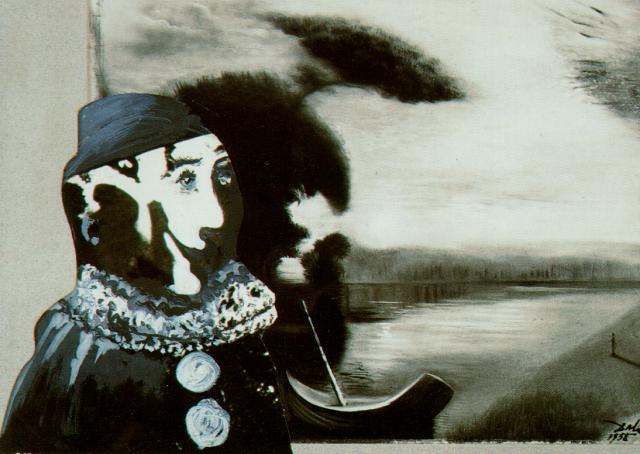 Klovn Für „das Außergewöhnliche Abenteuer Der Spitzenmacherin Und Des Rhinoceros“ — Salvador Dalí