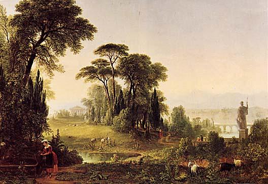 Classic Italy (classical Composition), (painting) — Asher Brown Durand