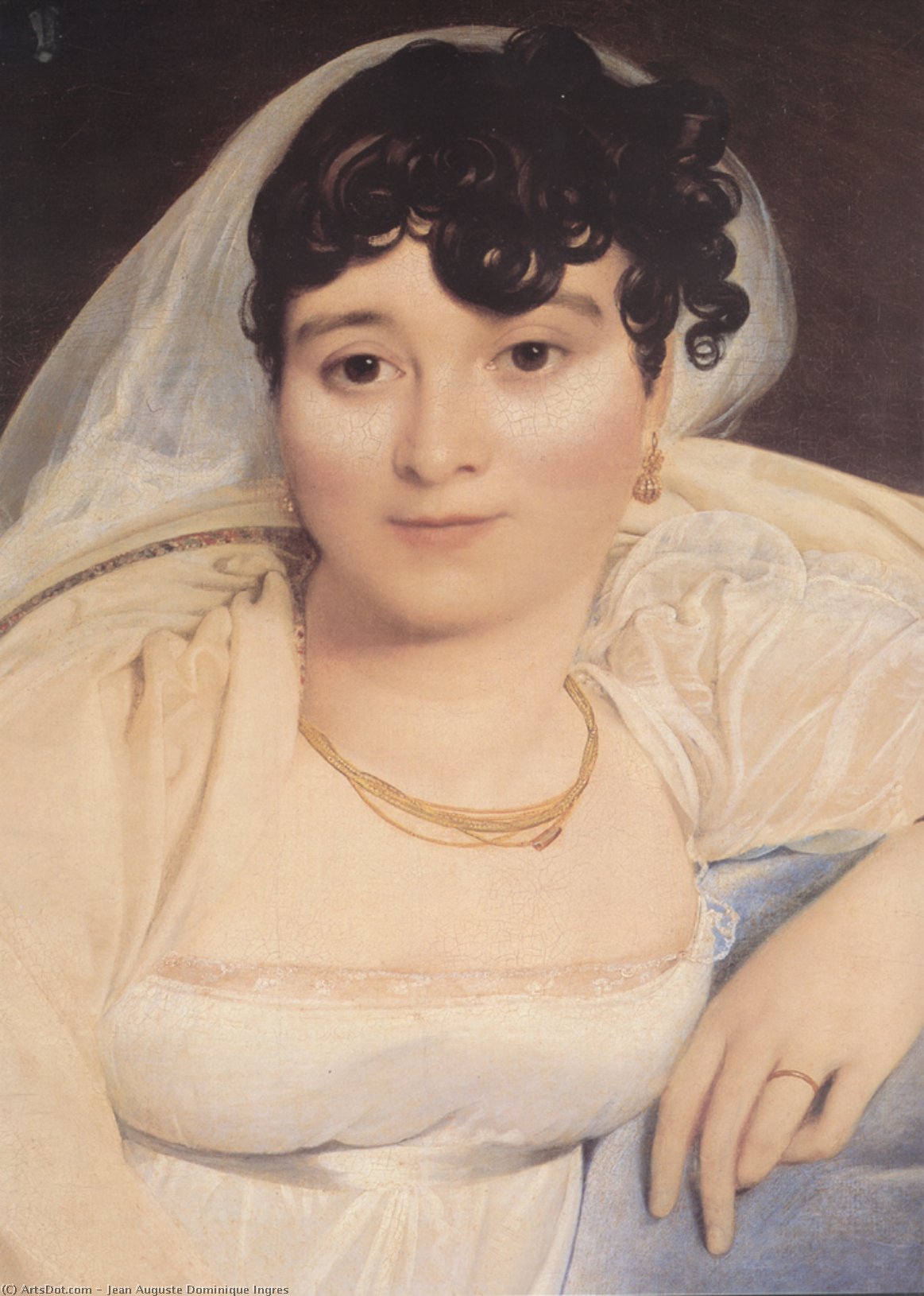 Madame Riviere (detail) — Jean-auguste-dominique Ingres