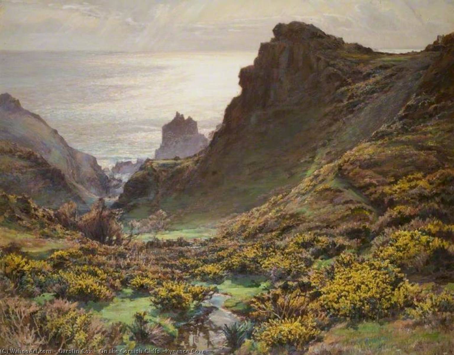 On The Cornish Cliffs (kynance Cove) — Garstin Cox