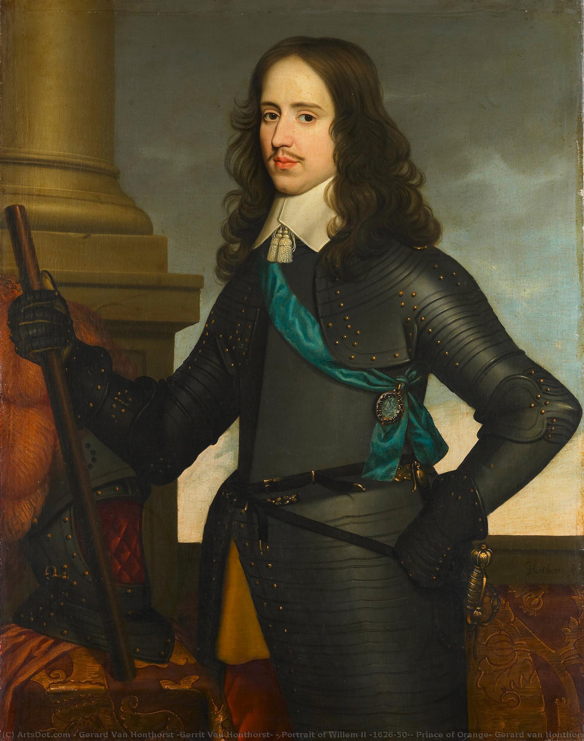 Portrait Of Willem Ii (1626-50), Prince Of Orange, Gerard Van Honthorst (workshop Of), 1651 — Герард Ван Хонторст