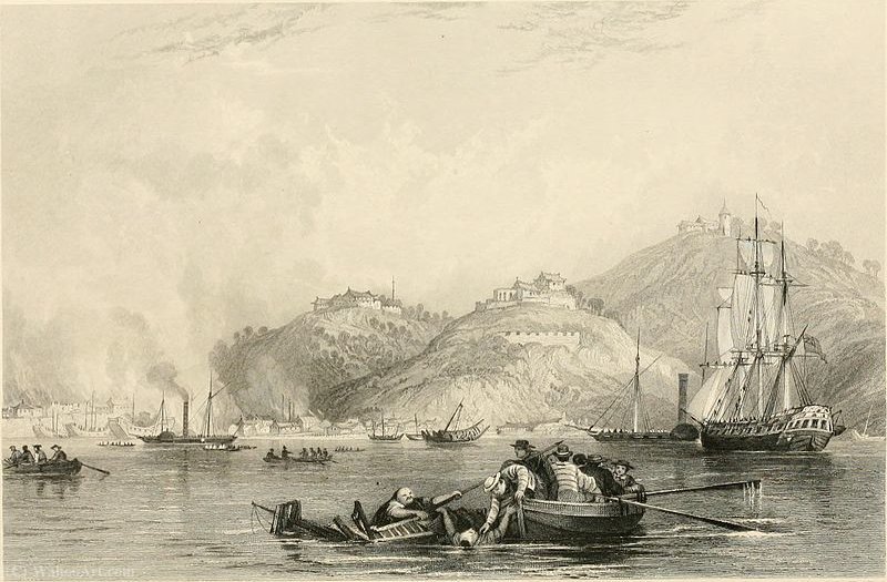 Close Of The Attack On Chapoo — Thomas Allom