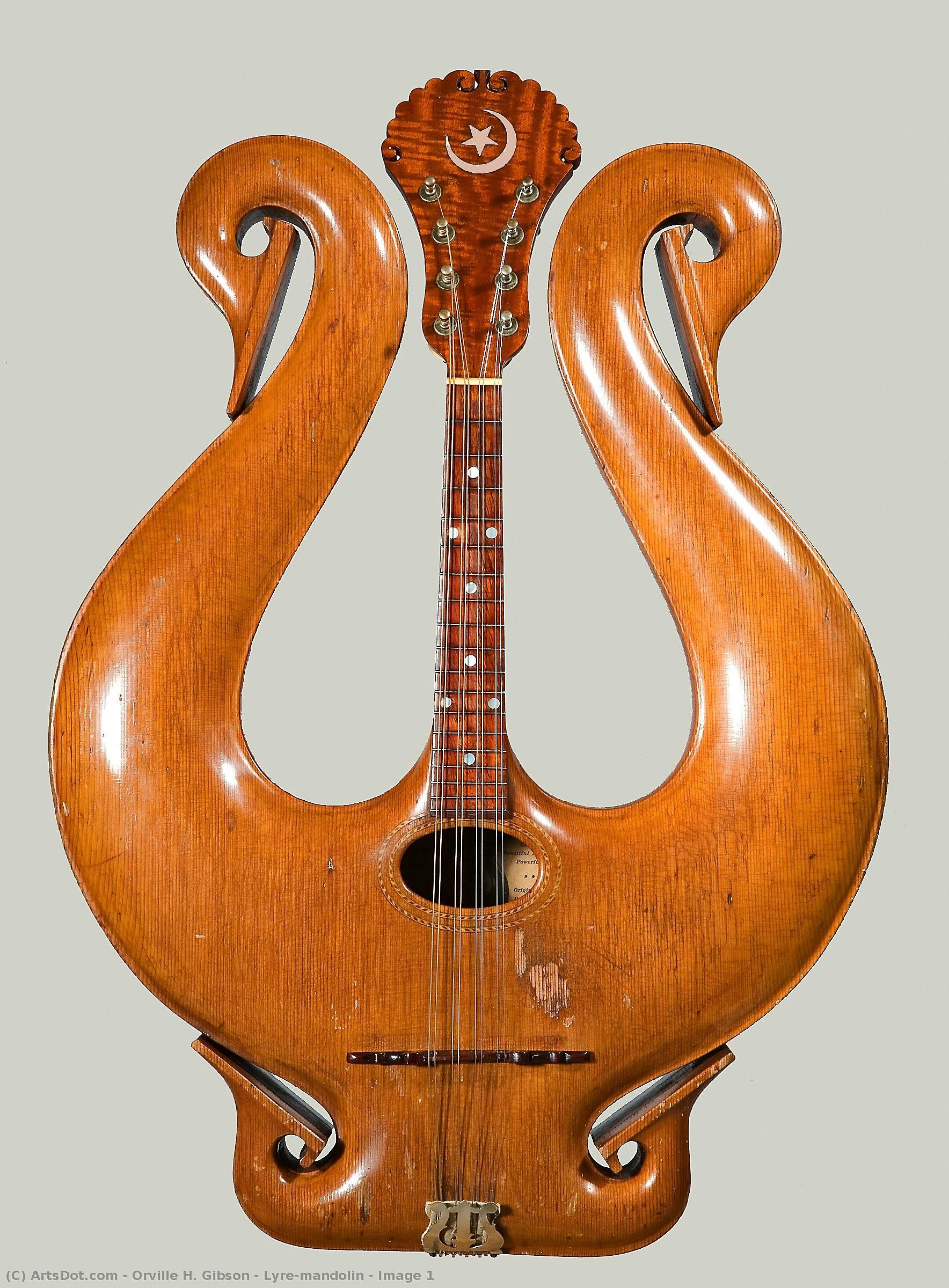 Lyre-mandolin - Image 1 — Orville H. Gibson