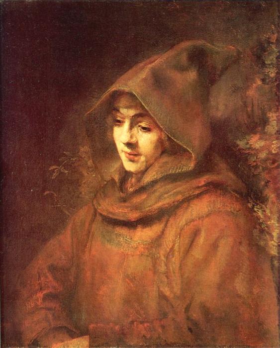 Porträt Des Titus In Mönchstracht — Rembrandt Van Rijn