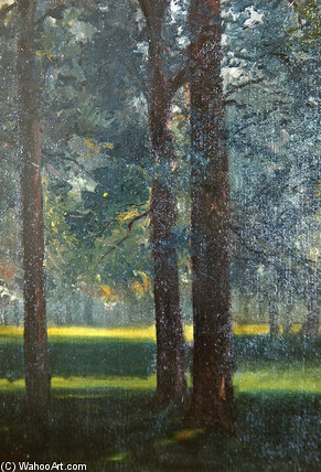 A Wood In Autumn, The Last Ray — Théodore Roussel