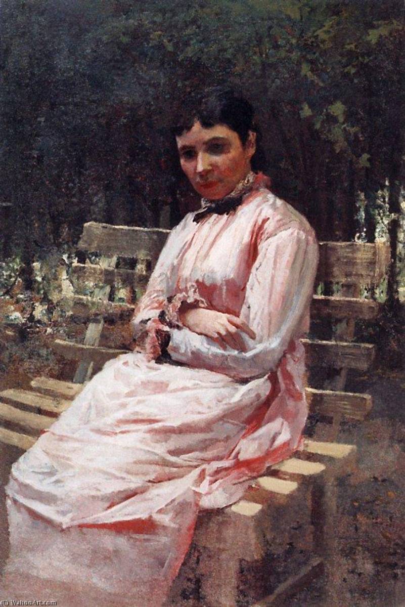 In The Park (also Known As Portrait Of S.r. Levitskaya) — Nikolai Aleksandrovich Yaroshenko