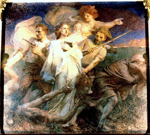 Only By Remembering Our Mistakes Can We Learn, (painting) — Edwin Howlan