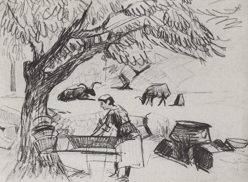 In The Garden — Martiros Sarian