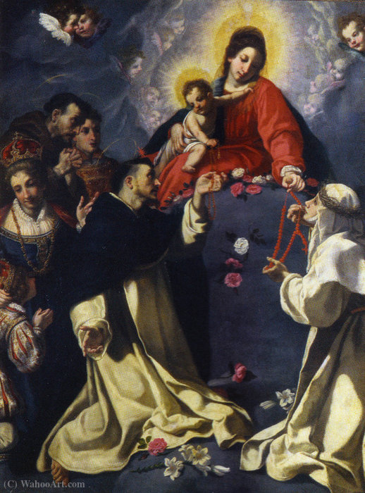 Madonna Of The Rosary — Jacopo Vignali