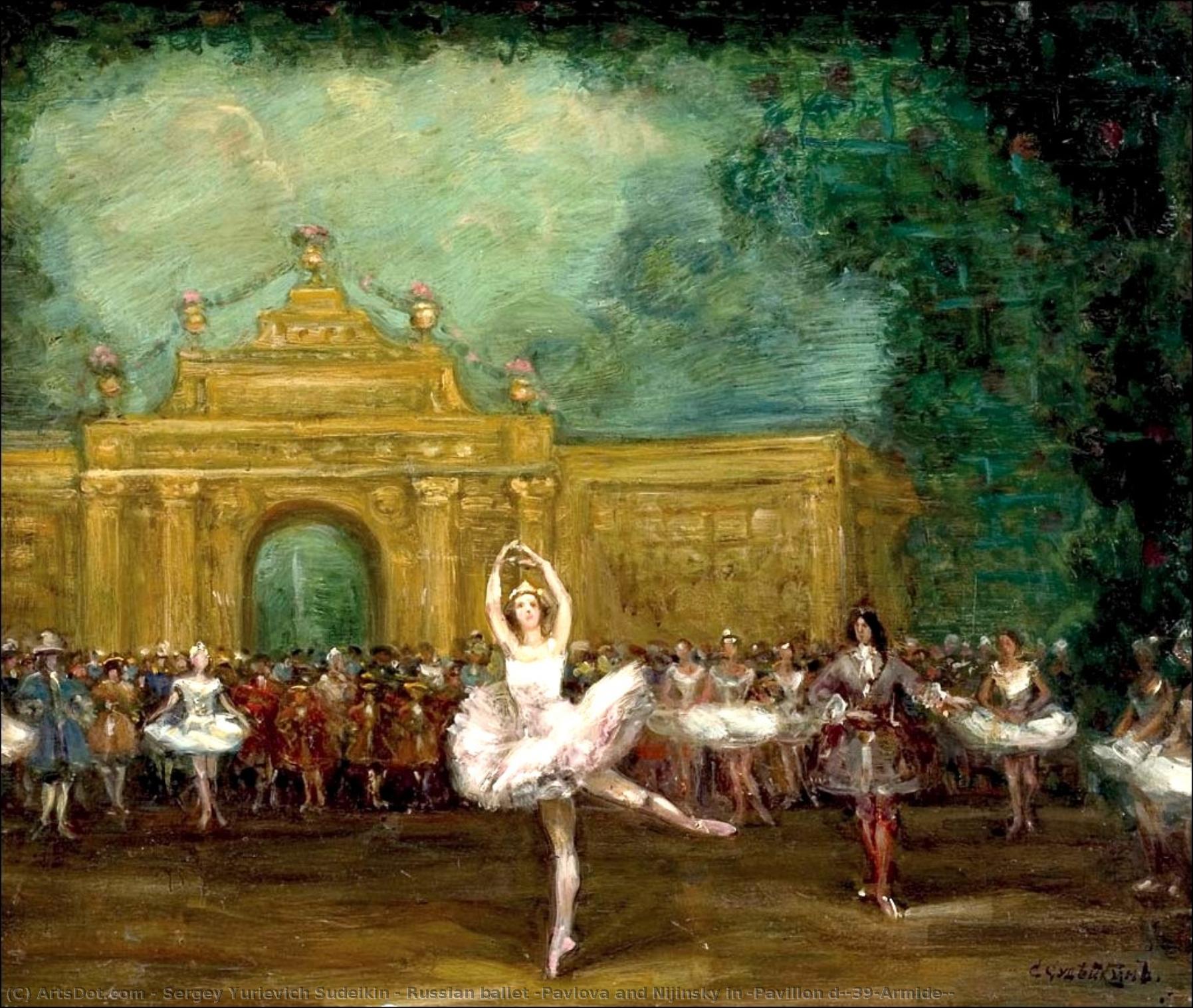 Russian Ballet (pavlova And Nijinsky In “pavillon D'armide”) — Sergej Jur'evič Sudeikin