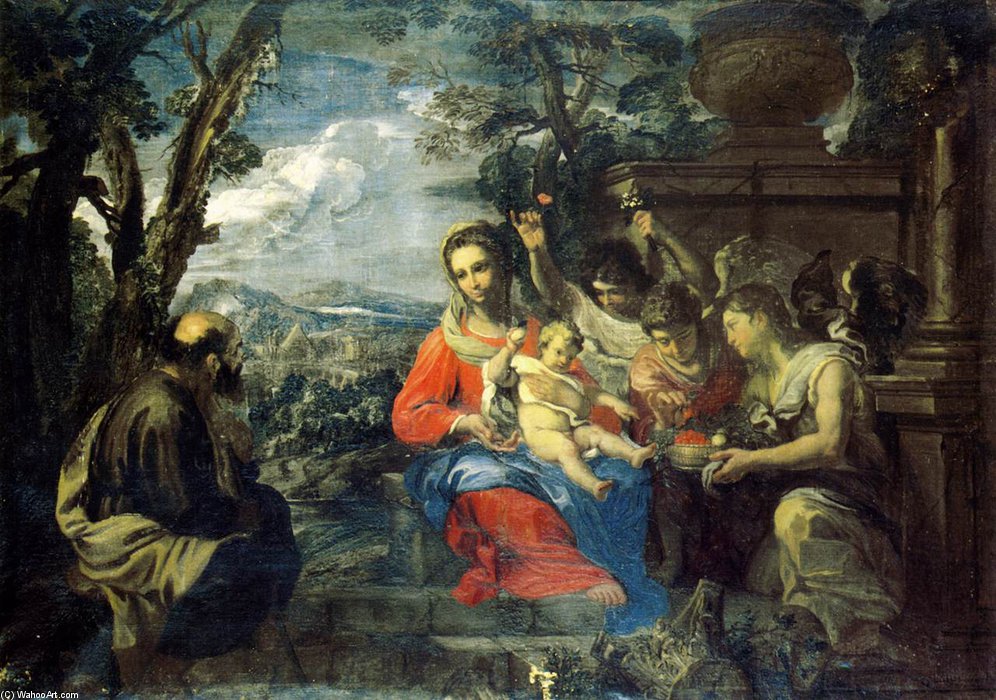 The Holy Family Served — Giovanni Battista Merano