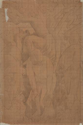 Drawing For Right Section Of `resurrection. Port Glasgow' — Sir Stanley Spencer