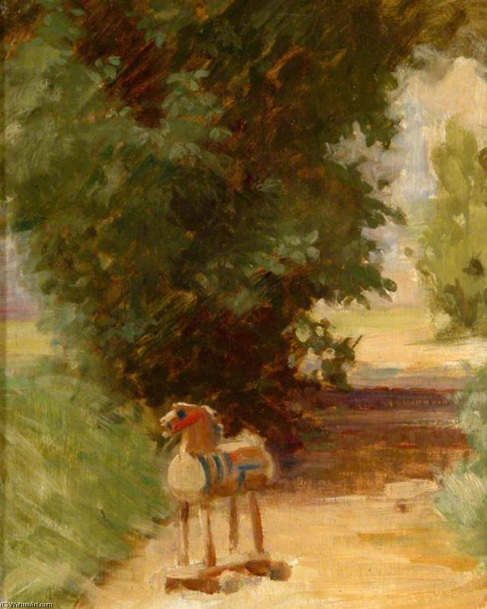 Dobbin On The Path (the Wooden Horse) — Percy Harland Fisher