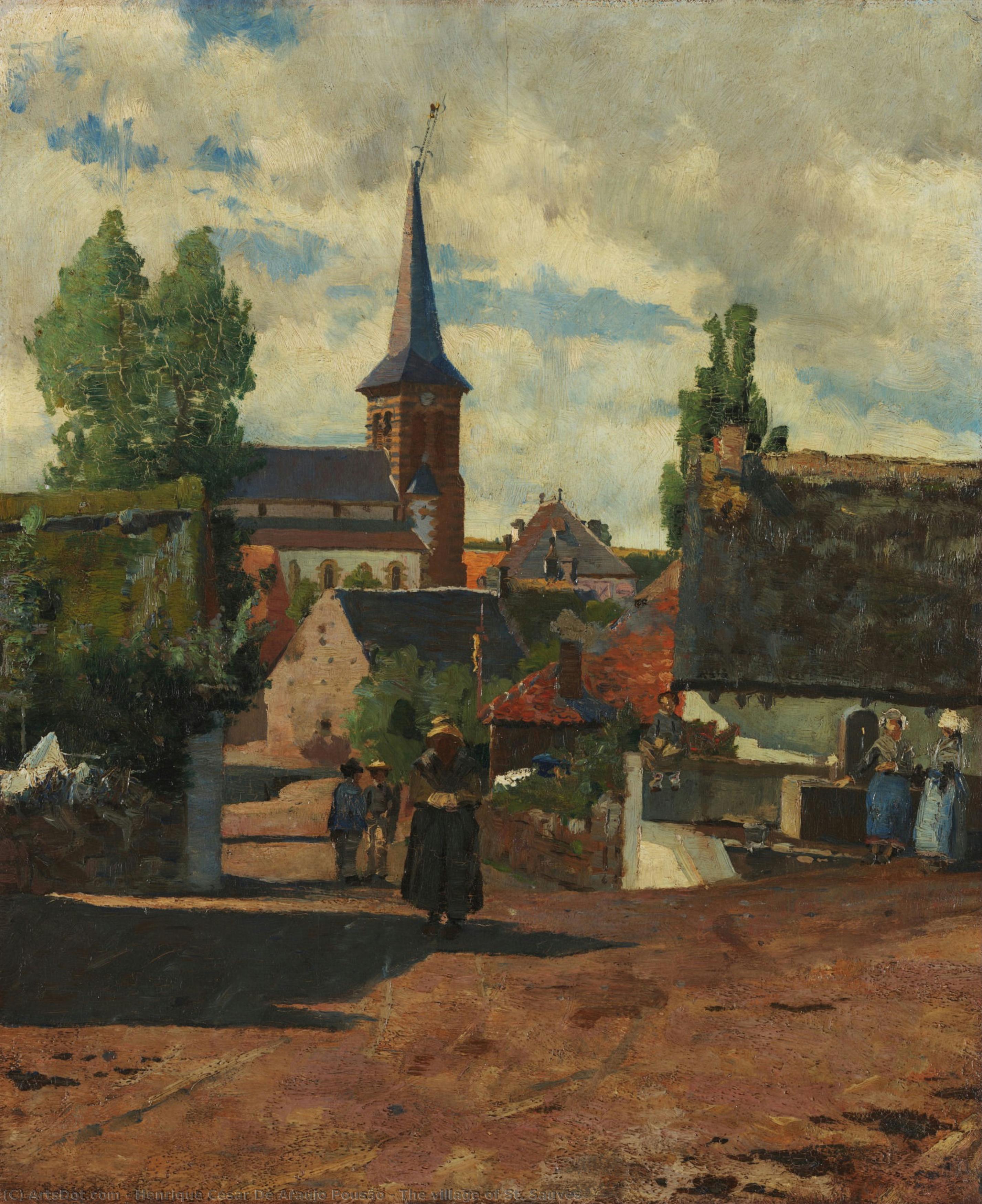 The Village Of St. Sauves — Henrique Pousão