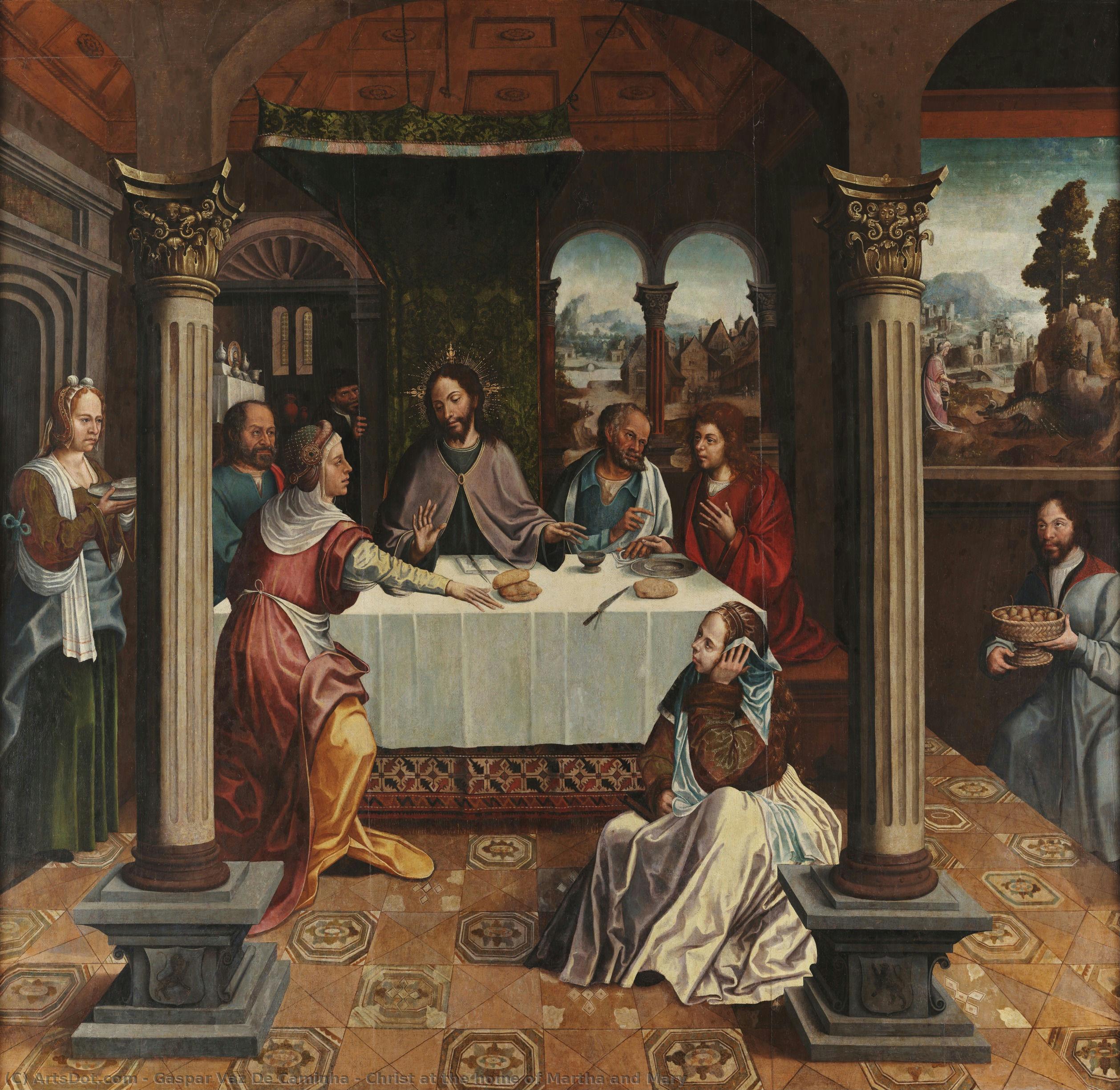 Christ At The Home Of Martha And Mary — Gaspar Vaz De Caminha