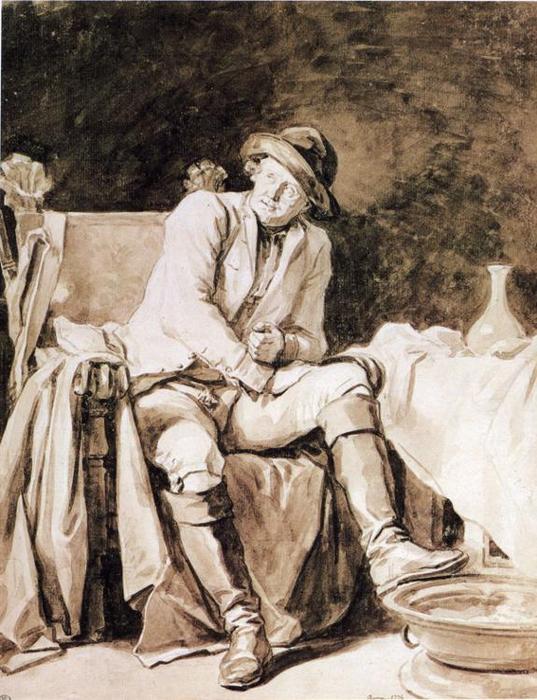 Man Seated In An Armchair — Jean-honoré Fragonard