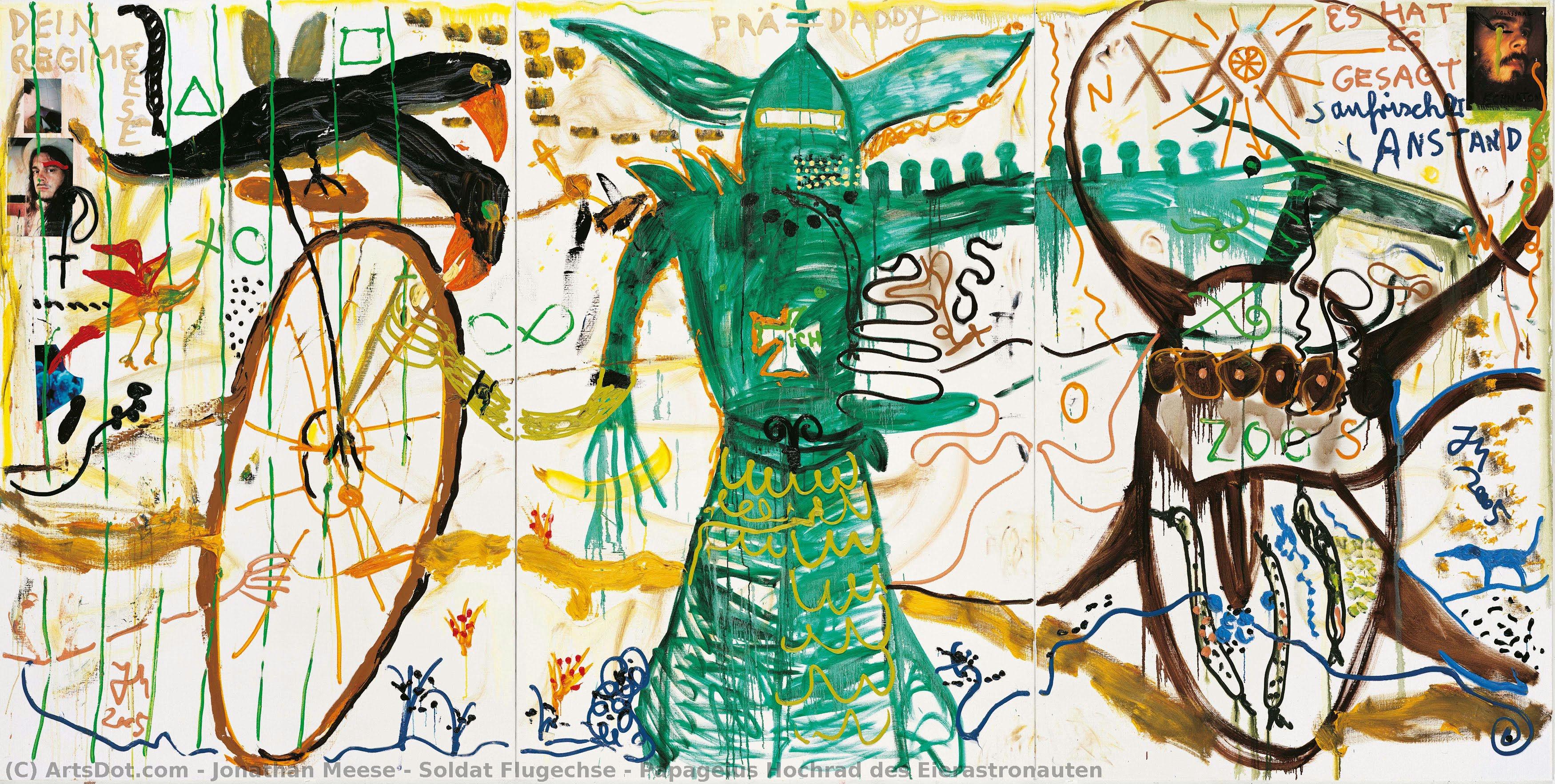 Soldat Flugechse - Papageius Hochrad Des Eierastronauten — Jonathan Meese