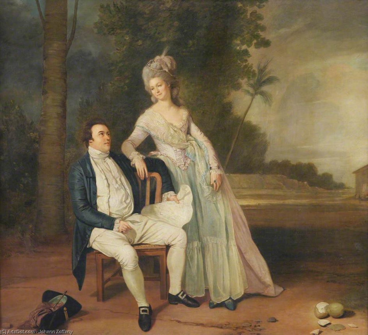 Mr And Mrs Bamfylde — Johann Zoffany