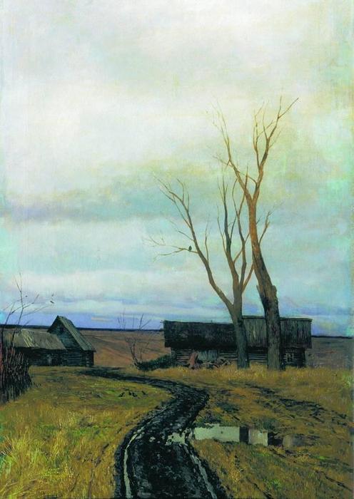 Autumn. Road In A Village. — Isaak Ilyich Levitan