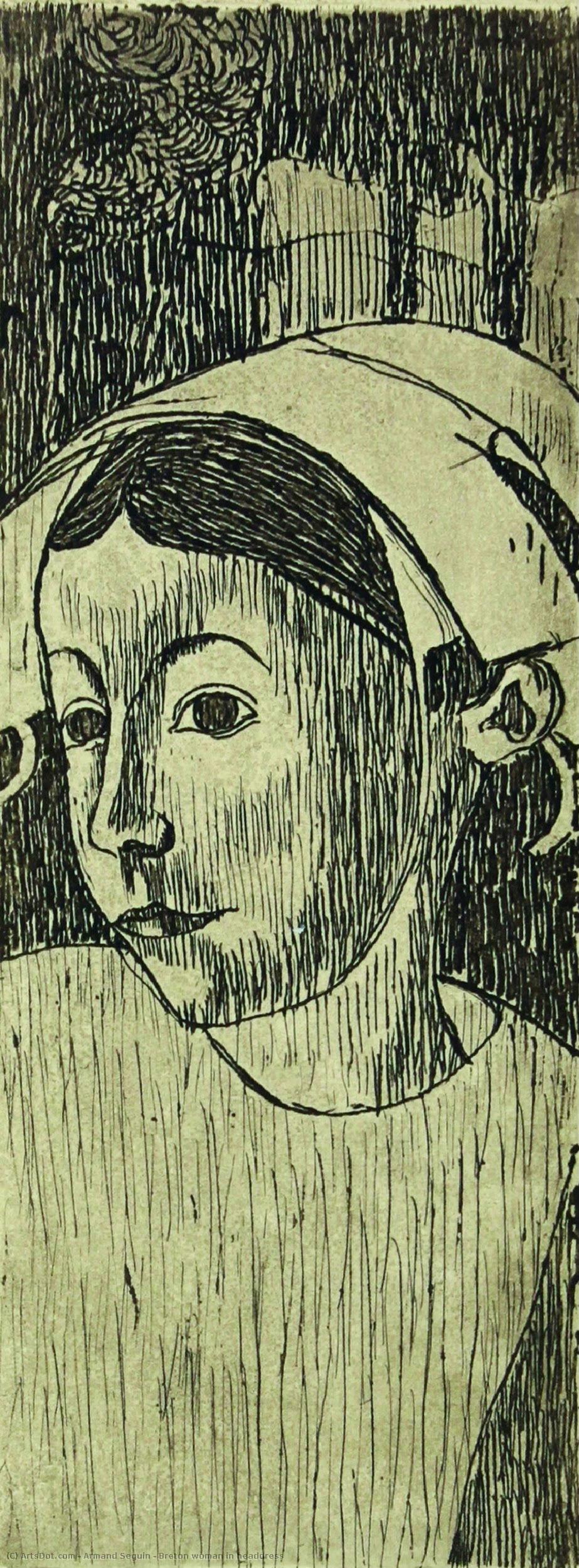 Breton Woman In Headdress — Armand Séguin