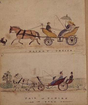 Basket Chaise And Pair Of Ponies — William Francis Freelove