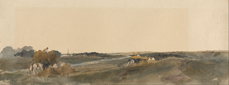 Haymaking On The Banks Of A Lincolnshire River — Peter De Wint