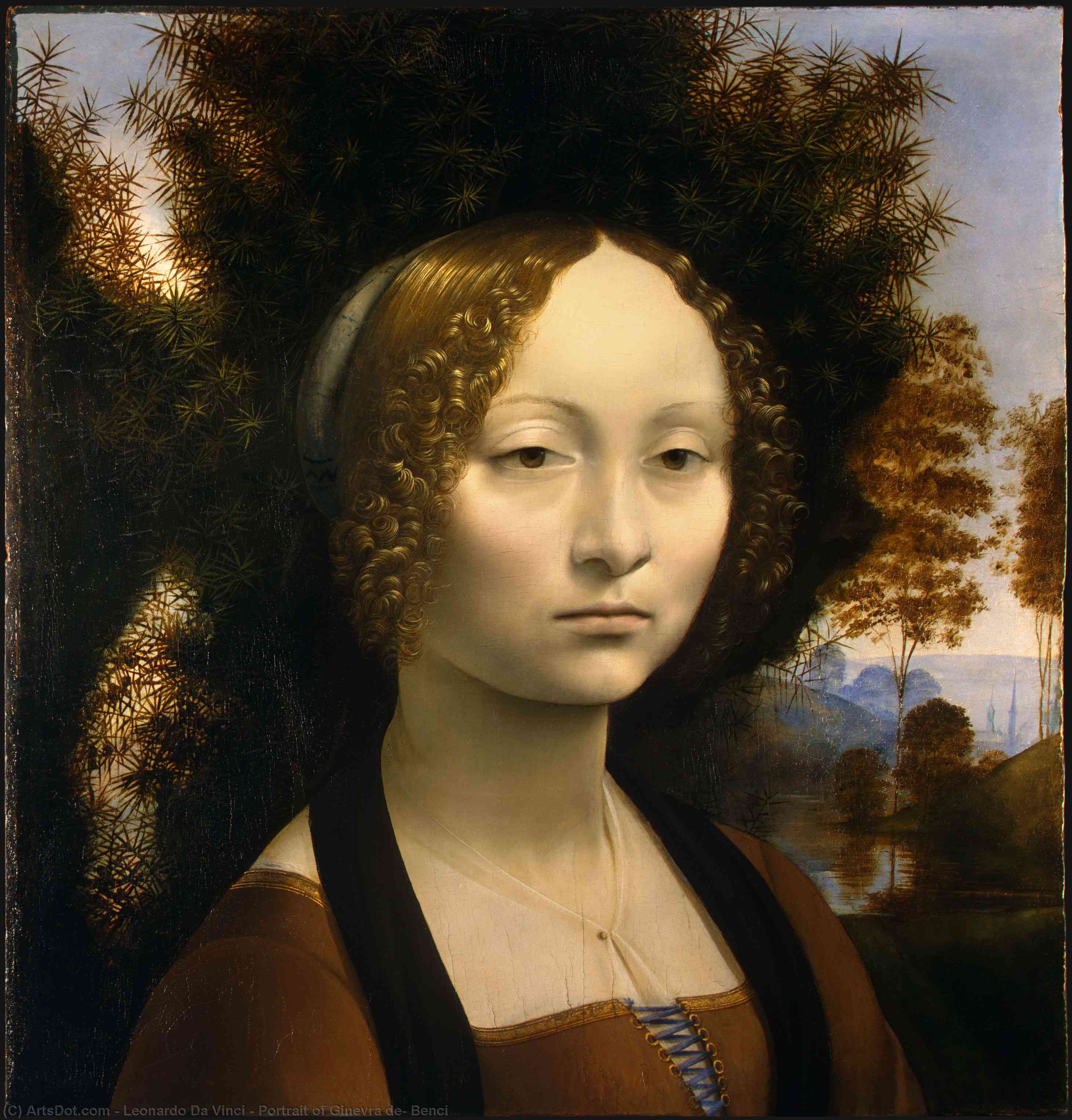 Portrait Of Ginevra De' Benci — Leonardo Da Vinci